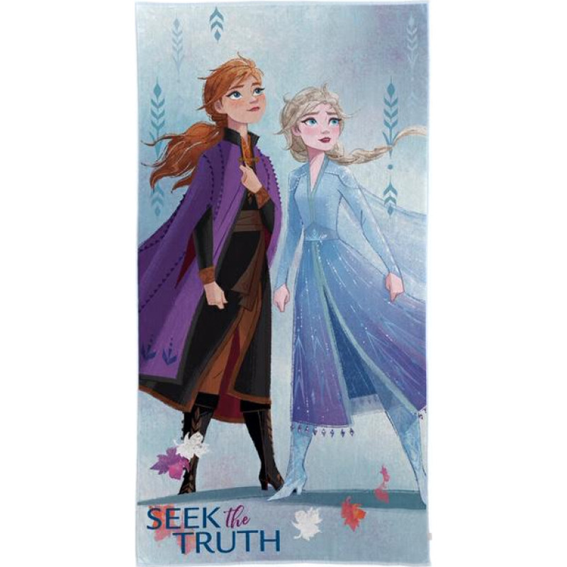 Bērnudārza dvielis 30x50 Frozen Anna un Elsa Frozen 5835 zils bērnu kokvilnas roku dvielis