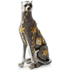 Keramikas figūriņa Kali 1 10x10x25 sudraba zelta puma