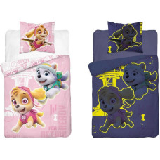 Mirdz tumsā pakaiši 160x200 Paw Patruļas suņi Skye rozā PP 18 DC