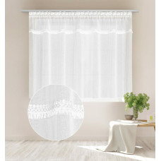 Aizkars 300x150 Boho balts, gatavs uz S23 lentes
