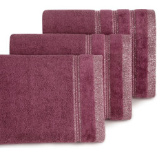 Glory 1 dvielis 70x140 bordo ar velūra apmali un spīdīgu diegu 500g/m2