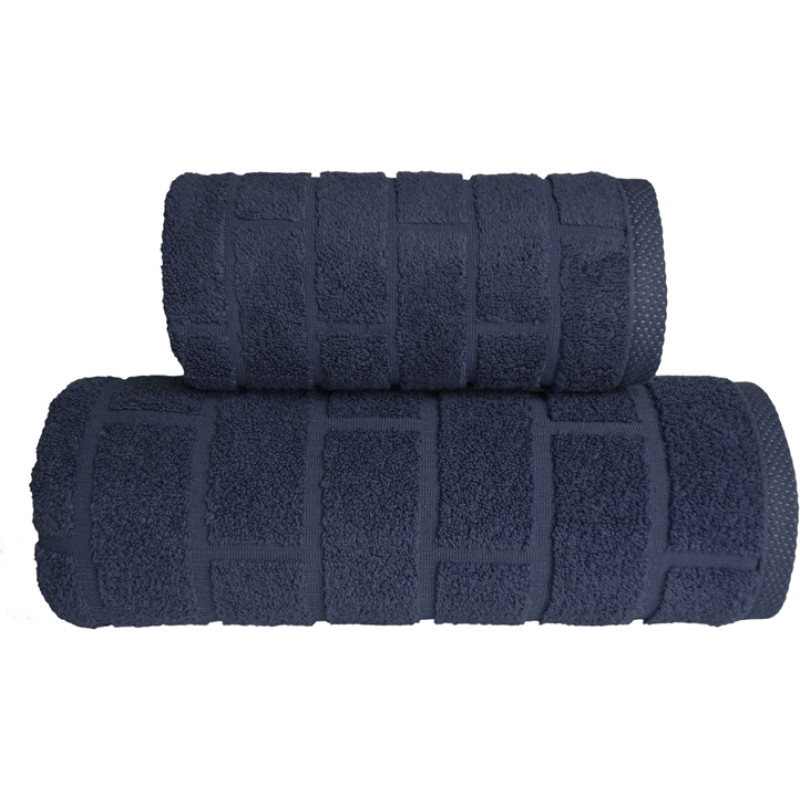 Ķieģeļu dvielis 70x140 tumši zils džinss 500 g/m2