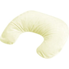 Mini Relax kruasānu pozicionēšanas spilvens 140cm, dzeltens samts
