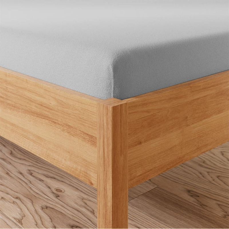 DREAMY PREMIUM Frotē palags ar gumiju, platums 120 x augstums 200cm, krāsa 023 gaiši pelēka 100034/FRG/023/120200/1