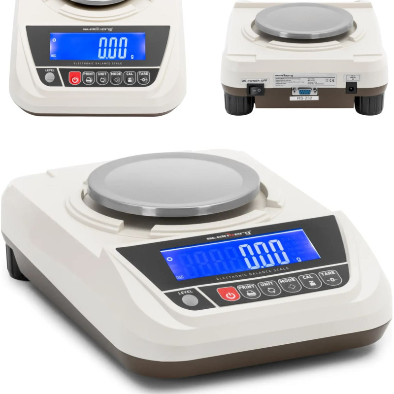 Steinberg Systems Laboratorijas analītiskie svari LCD RS232 500g / 0,01g