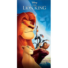 Bērnu dvielis 70x140 The Lion King pludmales kokvilna C24