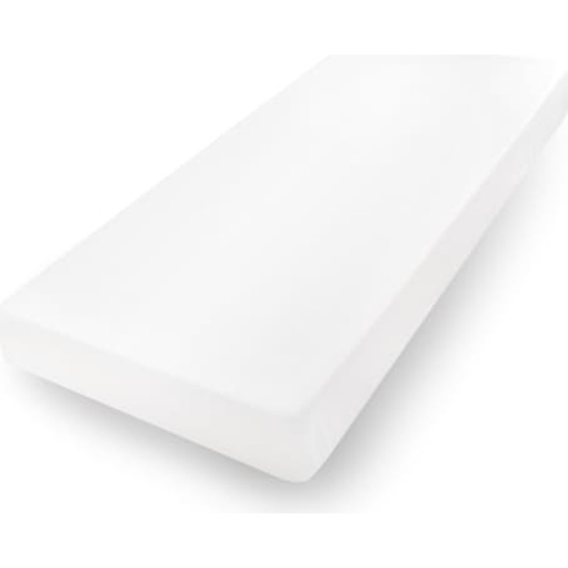 Džersijai pieguļošs palags 180x200 balts 01 Classic