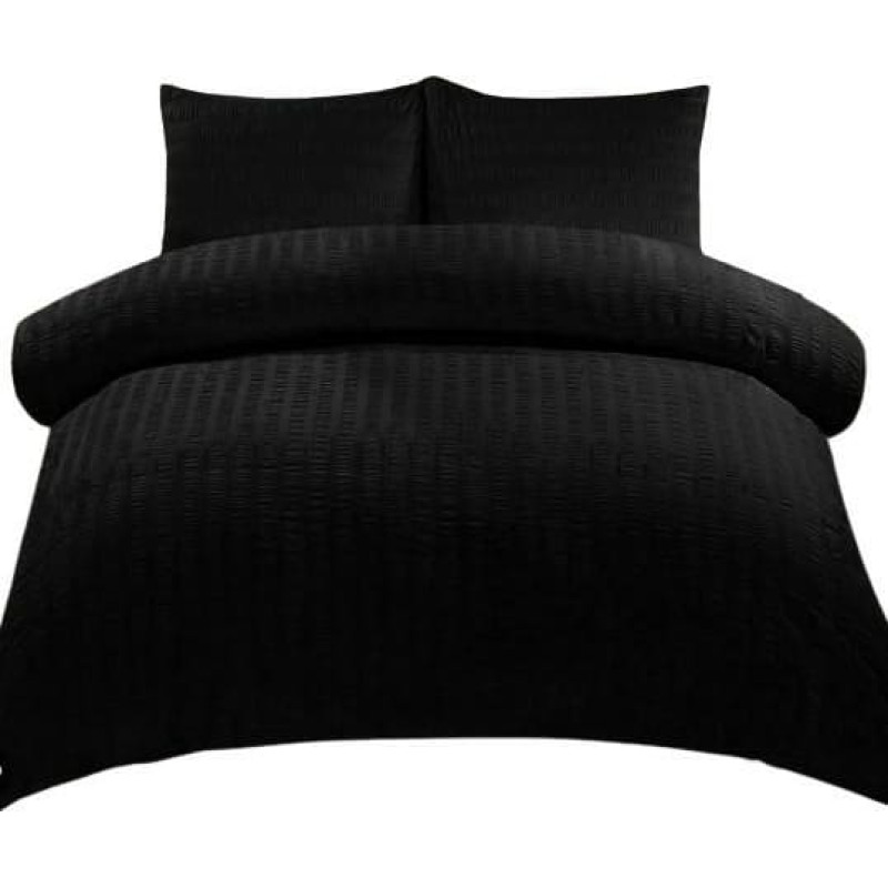 Mizas spilvendrāna 50x60, melna, vienkrāsaina, ar rāvējslēdzēju, 100% kokvilna