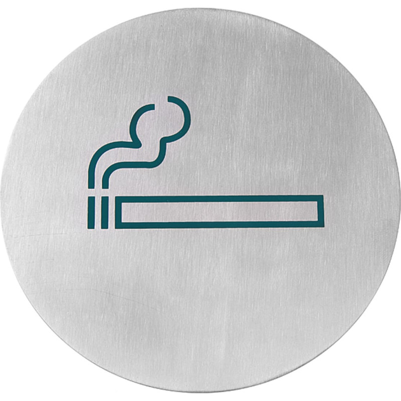 Hendi Pa&scaron;līmējo&scaron;a informatīvā zīme SMĒĶĒTĀJIEM, nerūsējo&scaron;ais tērauds, dia. 75&nbsp;mm - 663783