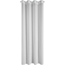 Gatavs aizkars Ariana 140x250 balts ar cilpām