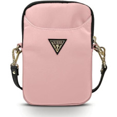 Guess bag GUPBNTMLLP pink Nylon Triangle Logo