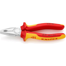 Knipex universālas knaibles, kombinētās knaibles, VDE izolācija 160mm [03 06 160]
