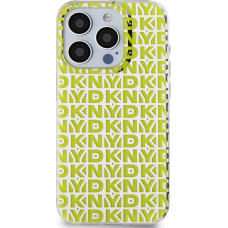 Dkny PC|TPU Repeat Pattern Case for iPhone 15 Pro Yellow