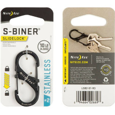 Nite Ize - S-Biner #2 SlideLock - melns - LSB2-01-R3