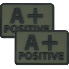 Helikon - PVC plāksteris - Asinsgrupa - A+ POS - Olive Green - 2gab