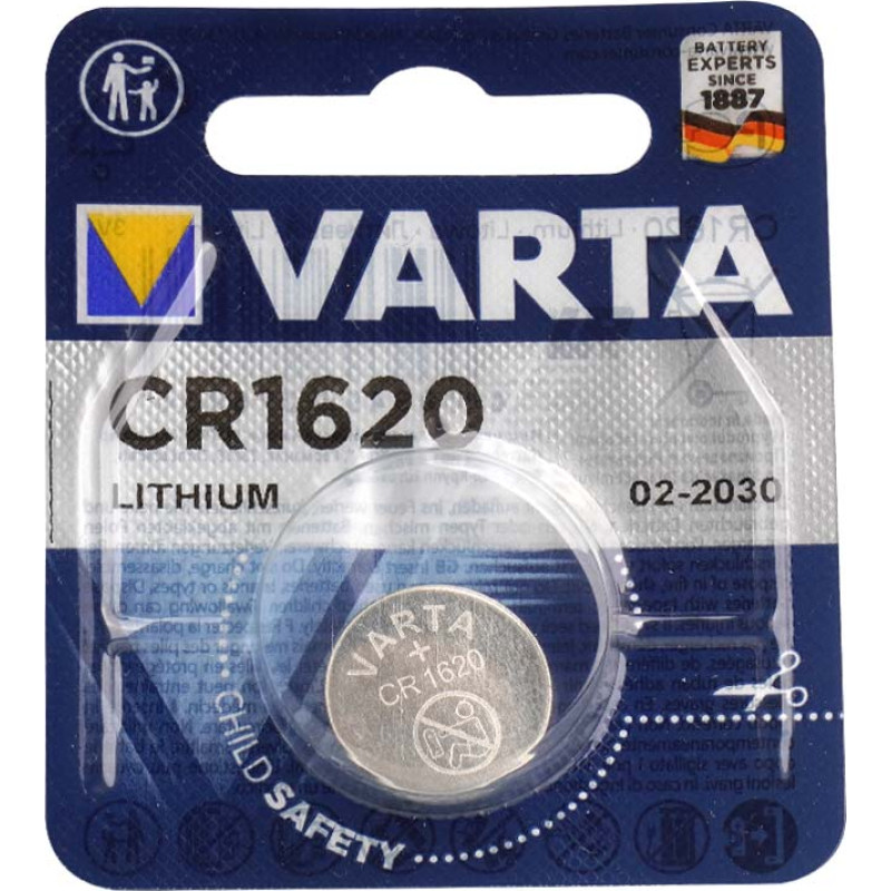 Varta - Litija pogu šūna - CR1620