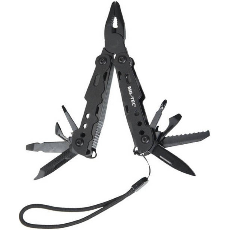 Mil-Tec - Multi Tool Black Small ar maciņu - 15406100