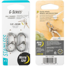 Nite Ize - G-Series #1 - 2 Pack - Nerūsējošais tērauds - GS1-11-2R6