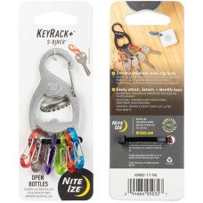 Nite Ize - KeyRack+ S-Biner - Nerūsējošais tērauds - KRB2-11-R6