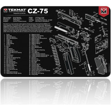 Tekmat - Ieroču tīrīšanas paklājiņš CZ-75 - TEK-R17-CZ75