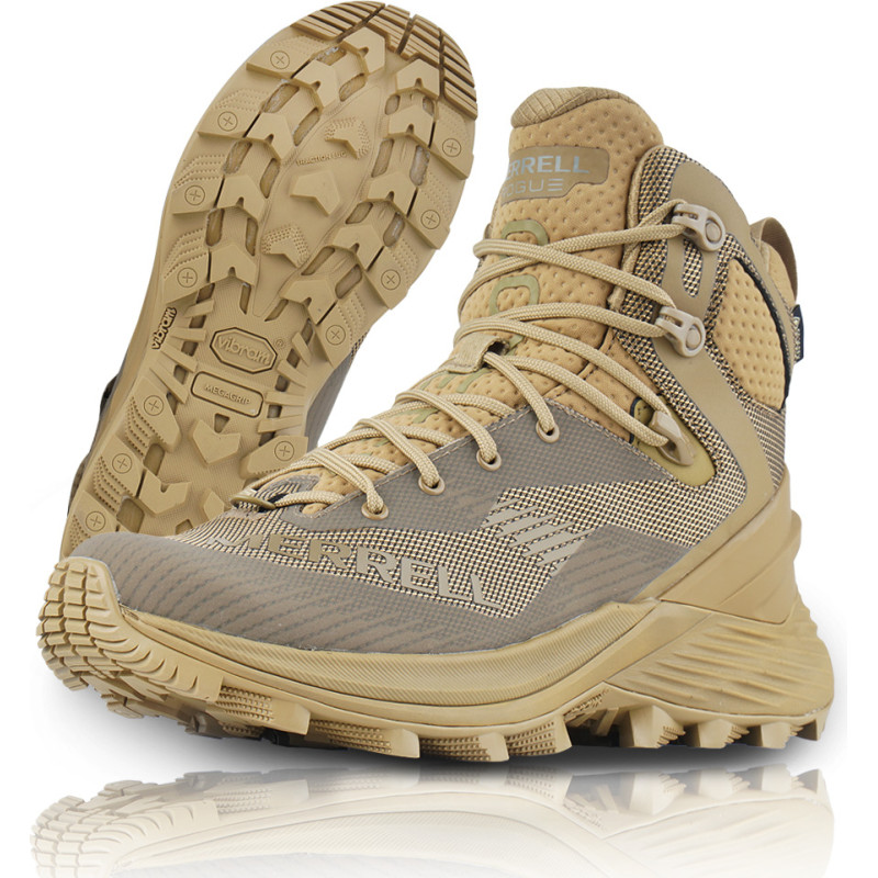 Merrell - Rogue Tactical GTX taktiskie zābaki - Vidēji - Gore-Tex - Vibram Zole - Dark Coyote - J005253 (44,5)