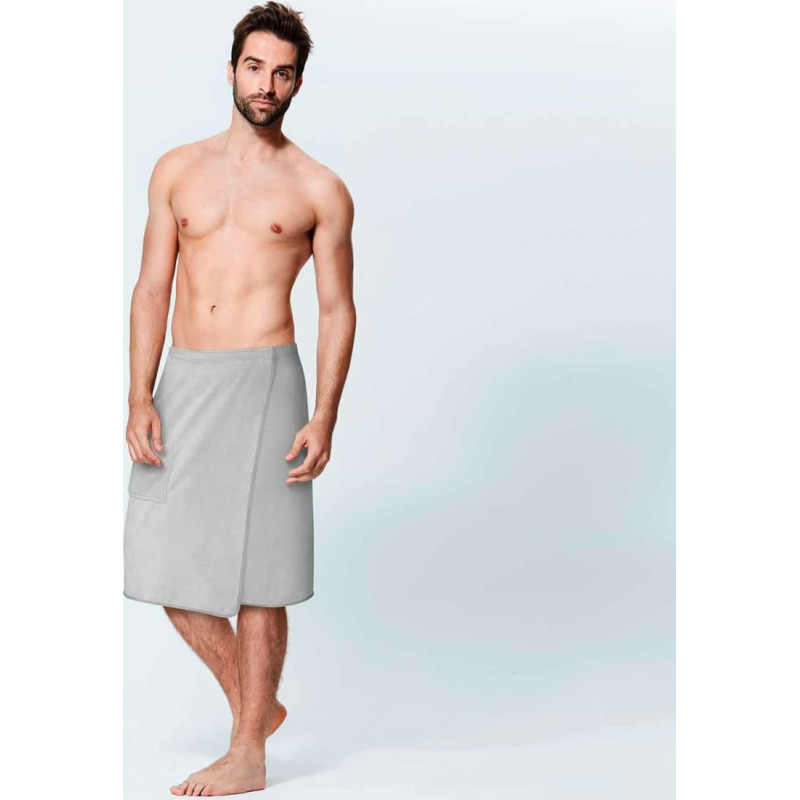 Kilt Active S/M vīriešu pirts dvielis, pelēka mikrošķiedra