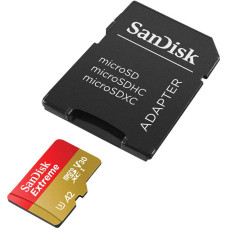 SANDISK EXTREME microSDXC 128 GB 190|90 MB|s UHS-I U3 ActionCam memory card (SDSQXAA-128G-GN6AA)
