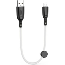 XO cable NB247 USB - microUSB 0,25 m 6A white