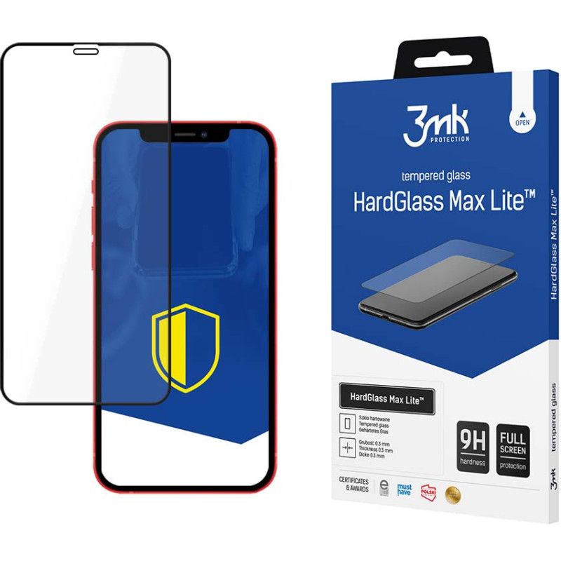 3Mk Protection Apple iPhone 12|12 Pro Bl - 3mk HardGlass Max Lite™ screen protector