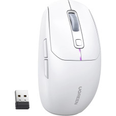 Ugreen Bezvadu Bluetooth 5.0 USB 2.4GHz datora pele - balta