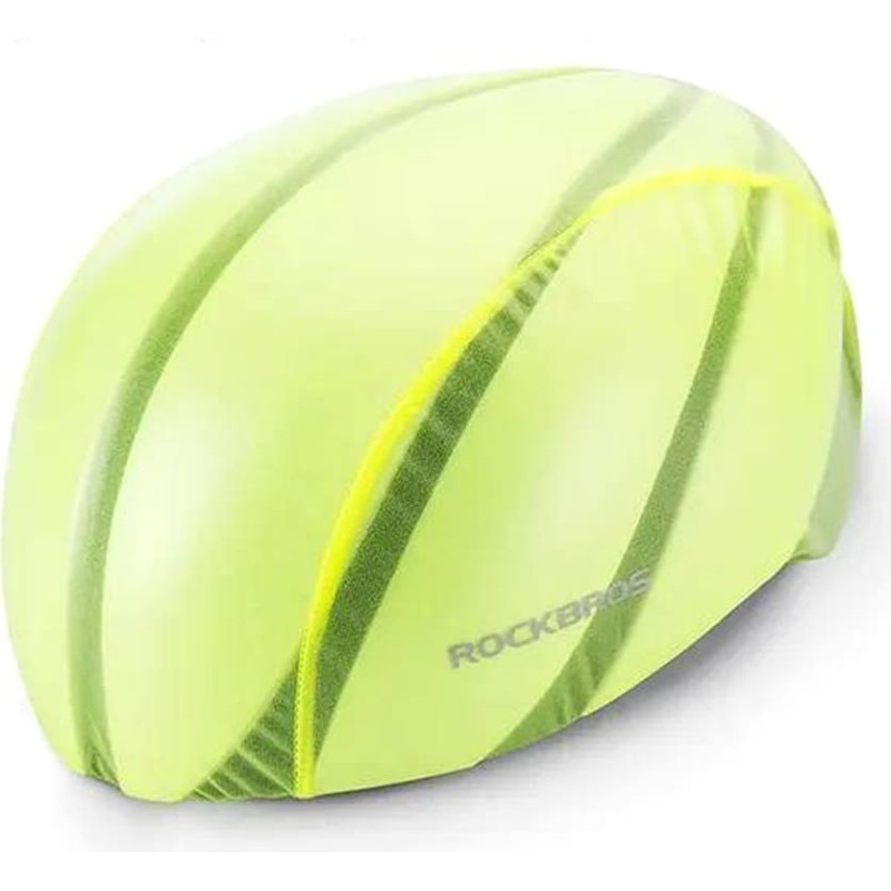 Rockbros Zaļa velosipēda ķivere lietus pārsegs