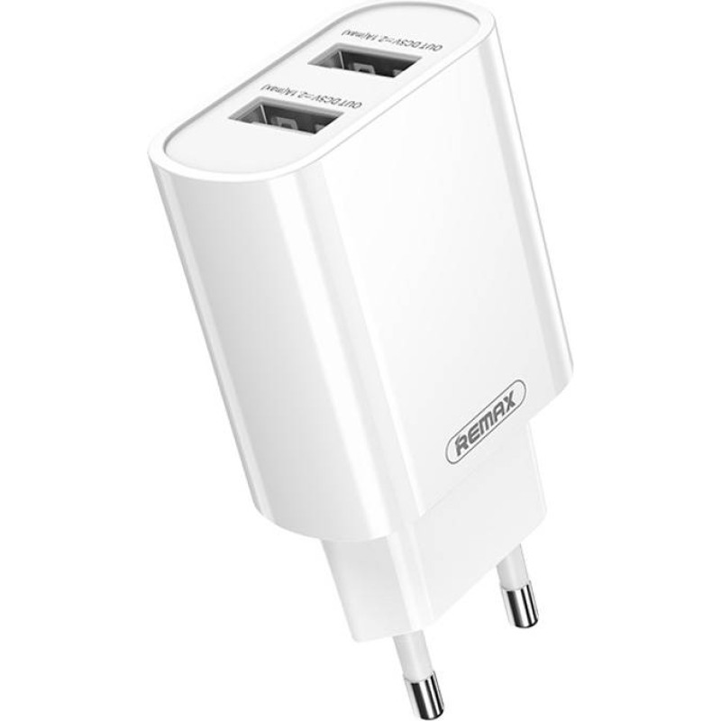 Remax wall charger, RP-U35, 2x USB, 2.1A (white)