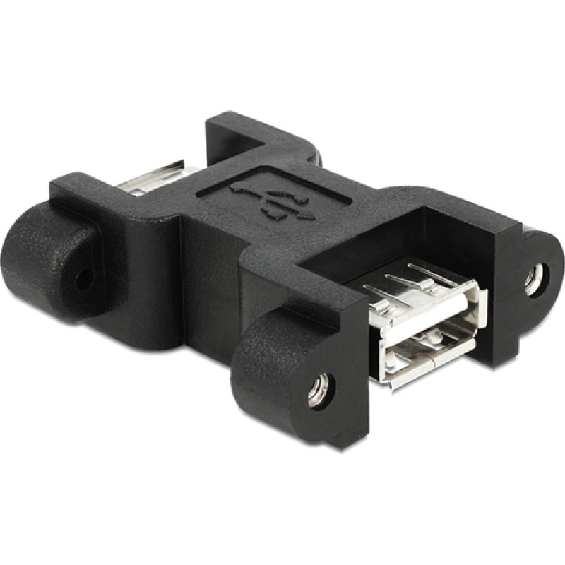 DeLOCK - USB-Adapter - USB Typ A  4-polig (W) - USB Typ A  4-polig (W) - Schwarz (65559) 4043619655595