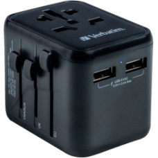 Adapteris Verbatim Universal Travel 2 x USB