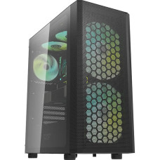 Darkflash DK360 Computer case + 4 ARGB fans (black)