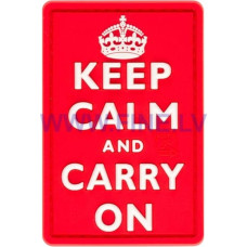 JTG Keep Calm Rubber Patch