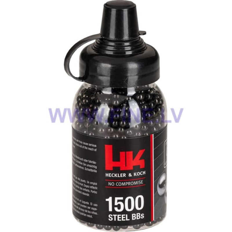 4.5mm BB Black Steel Shot 1500rds Bottle