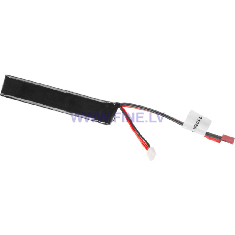 Pirate Arms Lipo 11.1V 1100mAh 20C Stock Tube Type T-Plug