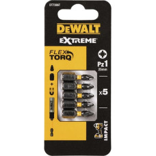 Dewalt-Akcesoria komplektā 5gab. Torsion PZ1/25 mm triecienuzgaļi [DT7386T-QZ]