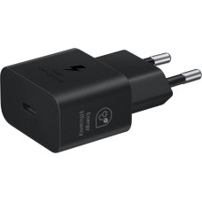 EP-T2510XBE Samsung USB-C 25W Travel Charger + USB-C Data Cable Black (Damaged Package)