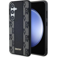 Dkny DKHMS24SPCPVSLK S24 S921 czarny|black hardcase Leather Checkered Mono Pattern MagSafe