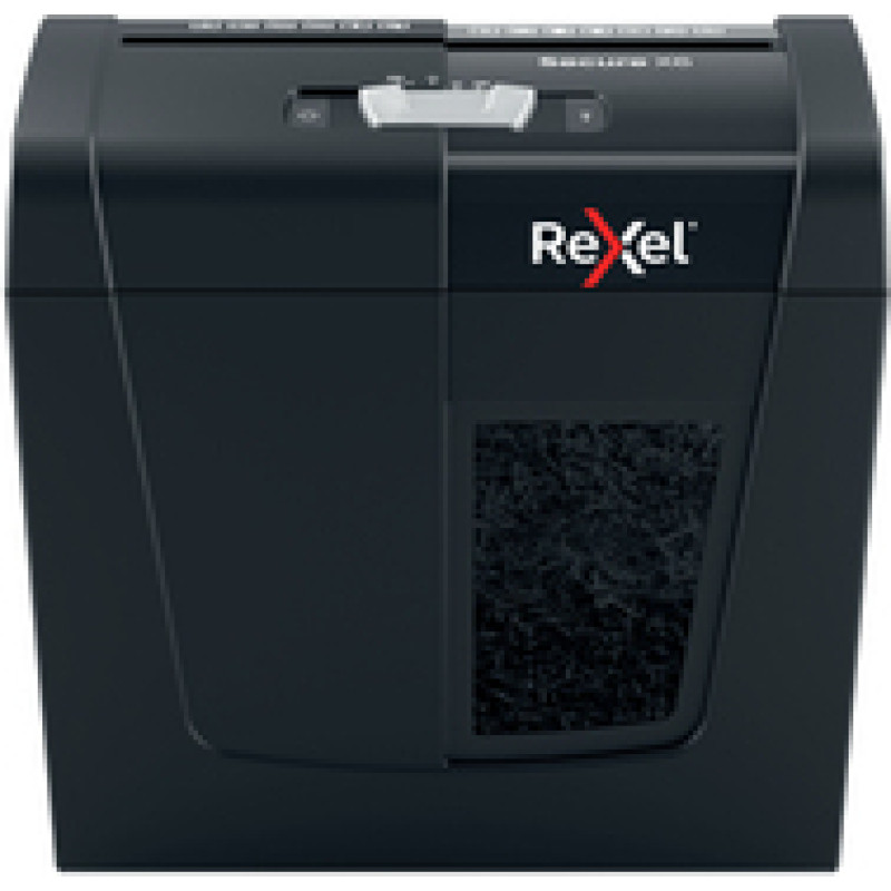 Rexel Secure X6  cuts into confett