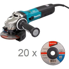 Makita-Maszyny leņķa slīpmašīna 125mm, 1900W + 20 metāla slīpripas, Makita [GA5091X01+D-18465-20]