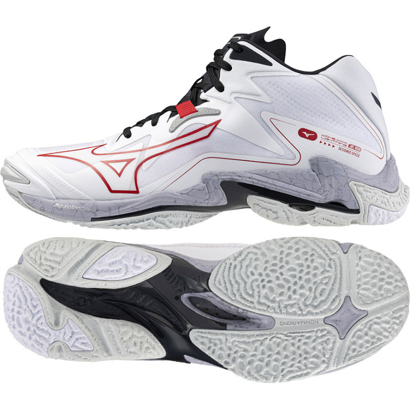 Mizuno WAVE LIGHTNING Z8 MID V1GA240596 / 43 / baltas kurpes