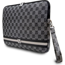 Dkny PU Leather Checkered Pattern and Stripe Laptop Sleeve 13|14