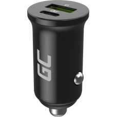 Green Cell Autoladegerät 38W GC PowerRide Nano38 mit USB-C USB-A Power Delivery und Ultra Charge Schnellladung