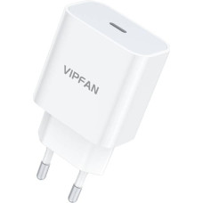 Vipfan E04 network charger, USB-C, 20W, QC 3.0 (white)