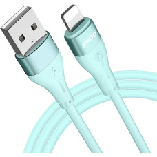 BWOO Minimalist Silicone 3A Cable X280L USB-A to Lightning green