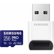 Atmiņas karte Samsung microSDXC 256GB Pro Plus + USB Adapter