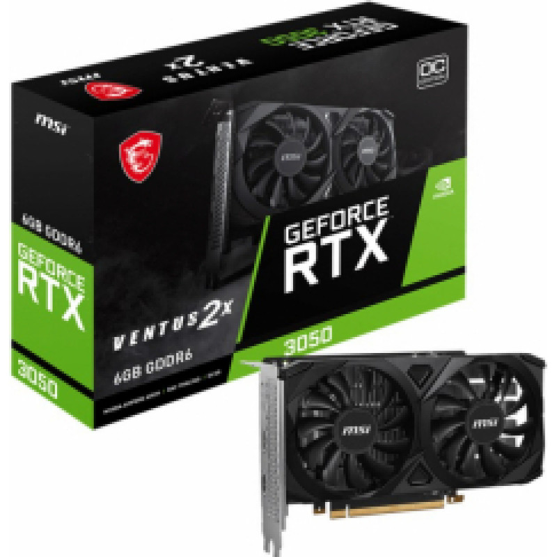 Videokarte MSI Geforce RTX 3050 VENTUS 2X 6GB OC